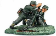 W. Britain - World War II German 916th Mortar Team 17456 WWII Omaha Beach