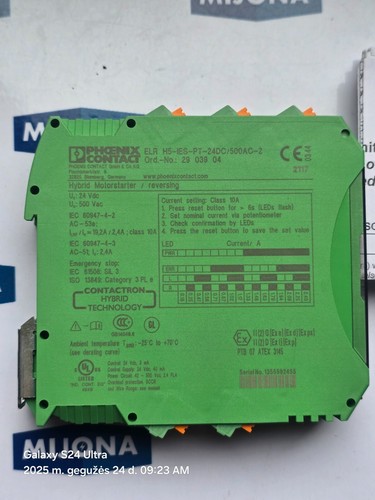 Phoenix Contact ELR H5 IES PT 24DC 500AC 2 MÓDULOS 2,4A 2903904 (Nuevo stock antiguo) - Imagen 7 de 11