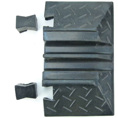 6 x Endstücke für 2 Kanal PKW / LKW Kabelbrücke Schlauchbrücke Überfahrschutz - Picture 5 of 9