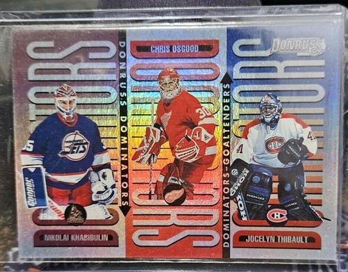 KHABIBULIN OSGOOD THIBAULT 1996-97 Donruss Dominators Goaltenders #2   977/5000
