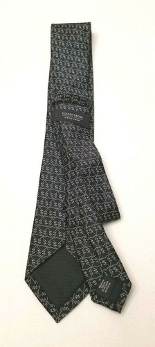 Nordstrom Men's Shop 100% Silk Black tie narrow new - Picture 5 of 5