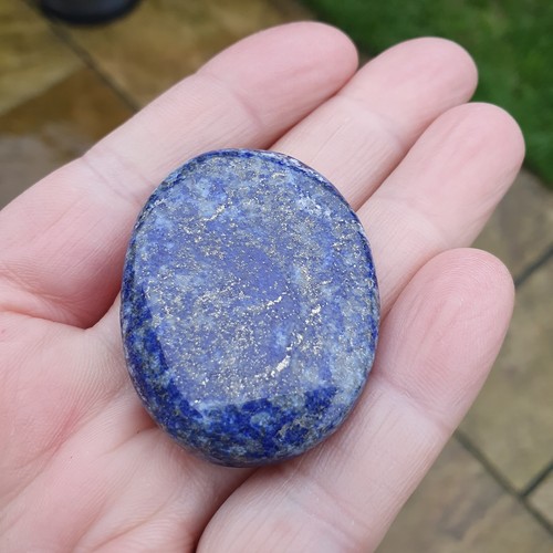 Lapis Lazuli Palm worry Stone Stress Relief Meditation & Healing natural crystal - Picture 4 of 7