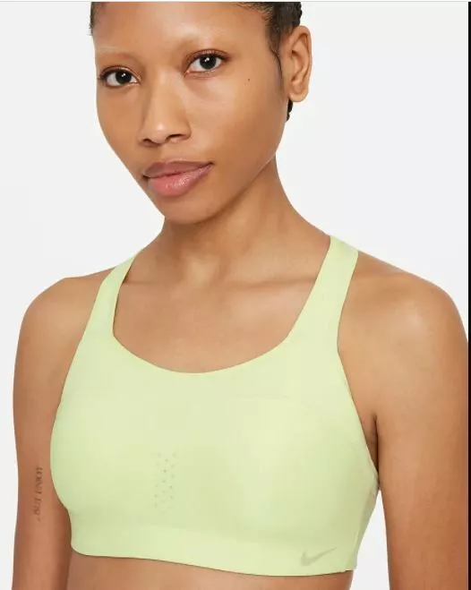 Nike AJ0340-303 Women's Sz XS Lime Ice Alpha High Support Padded Sports Bra