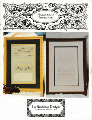Millennium Thoughts Sampler Cross Stitch | Liz Navickas Designs