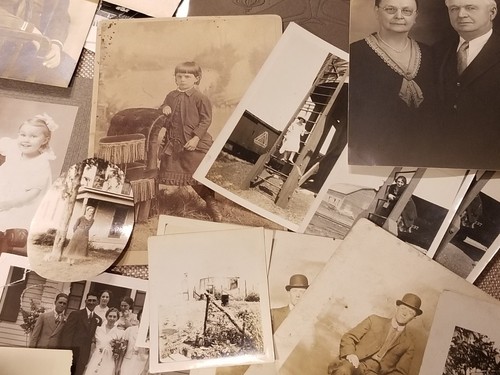 100 ANTIQUE PHOTOGRAPHS Cabinet Cards Portraits Old School Photos More - Lot A - Picture 5 of 16
