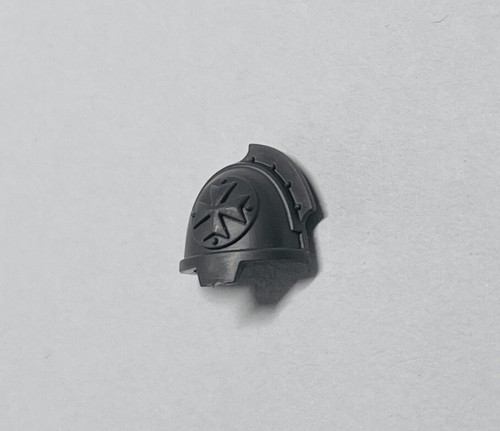 Warhammer 40k Space Marine Black Templar Upgrade Gravis Armour Shoulder Pad (O) - Picture 3 of 4