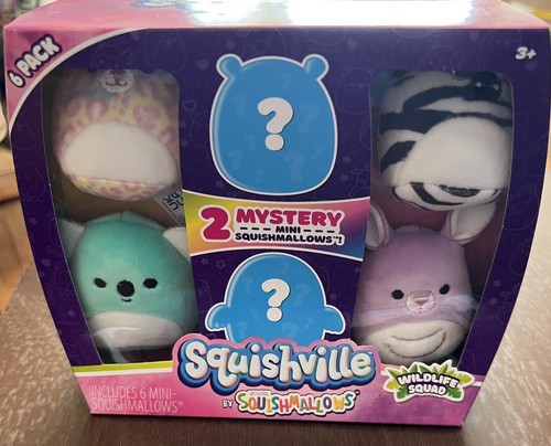 Squishville von Squishmallows! WILDLIFE SQUAD 6 - MINIS MIT MYSTERY PAAR NEU!! - Bild 1 von 3