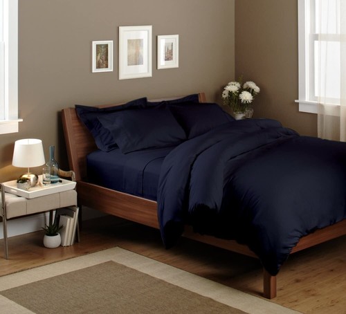 1000TC Egyptian Cotton Duvet Set – 3PC Luxury Bedding – Solid Colors – All Size - Picture 10 of 11