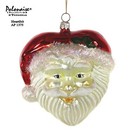Polonaise Heartfelt 5" Ornament Blown Glass Santa Kurt Adler Ap1375 Poland Mib