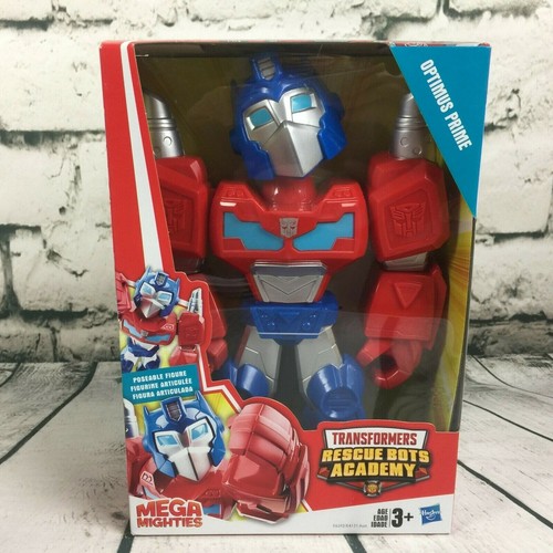 (2) Transformers 10 inch Rescue Bots Optimus Prime Heatwave Mega Mighties Figure - Picture 2 of 12