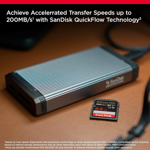 SanDisk ImageMate PRO USB-C Lecteur/Enregistreur Multi Carte Carte Mémoire SDDR-A631-GNGNN - Photo 5/6