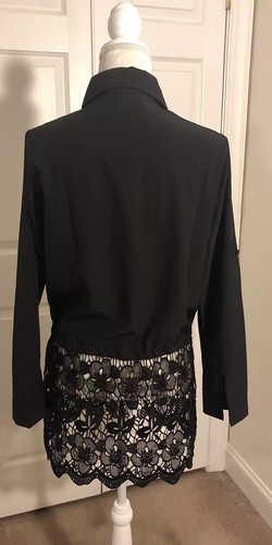 Blusa de encaje negra manga larga Holly Bracken M - Imagen 3 de 11