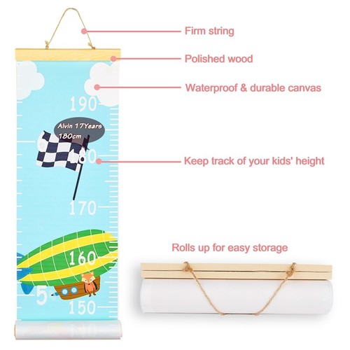 Kids Height Growth Chart Hanging Growth Chart Ruler for Recording Height Gift - Picture 28 of 28