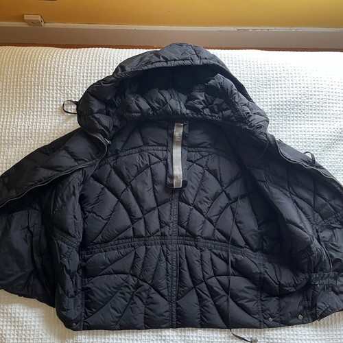 ADD Down Women's Sz. 6 Black Hooded Down Puffer Jacket - Picture 6 of 10