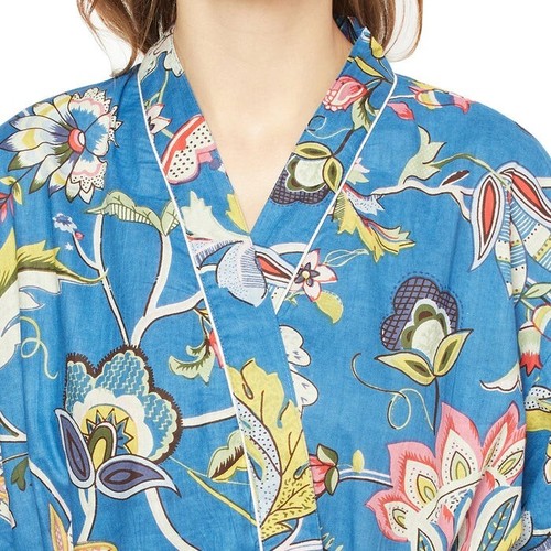 Turkish Dreams - Floral Kimono Bathrobe, Cover-Up - Picture 5 of 7