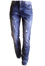 Dinamit Men's Five Pocket Classic Denim, Washed Denim, 30x33