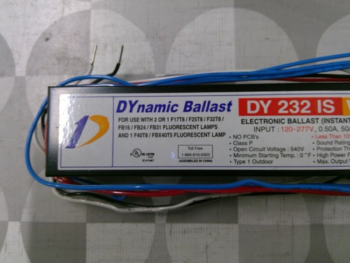 Dynamic Ballast DY 232 IS WV 120-277V 2 T8 Ballast **Free Shipping** - Picture 2 of 3