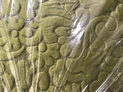 SELTEN NOS Plüsch Mid Century Personenwaage Abdeckung Fuzzy Advo grün 50er 60er MCM - Bild 3 von 8