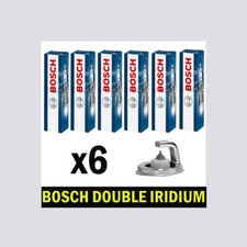 6x Bosch Iridium Spark Plugs for NISSAN 350Z 3.5 02->07 Z33 Double Iridium