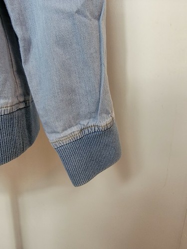 Denim & Co. Stretch Denim Bomber Jacket w/ Zip Front & Rib Trim Detail - XS - Picture 4 of 8