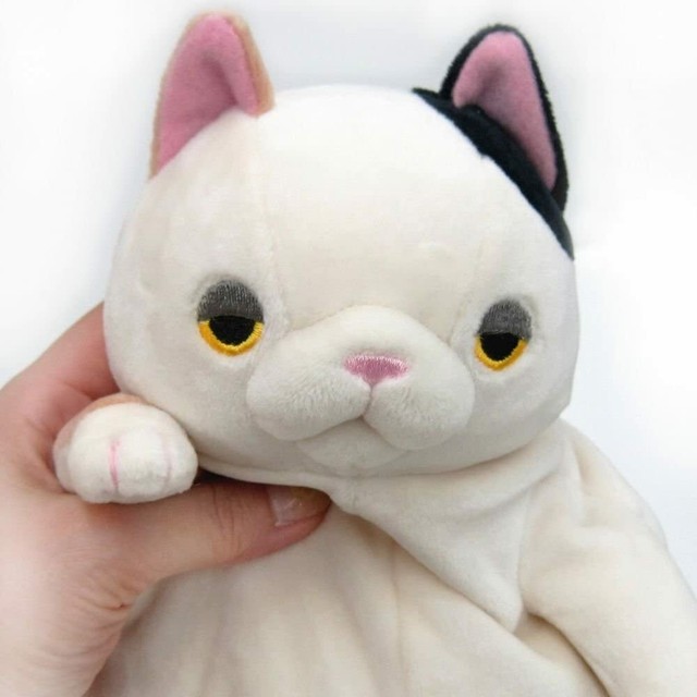 Shinada Global Japan Plush Doll Mochi Neko Mike Calico Cat Stuffed Shinada Global Japan Plush Doll Mochi Neko Mike Calico Cat Stuffed