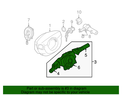 FOR Nissan Multifunction Switch with Clock spring 25560