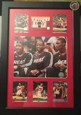 Encore Select 12x18 Six Card Frame - Miami Heat ''Big 3''