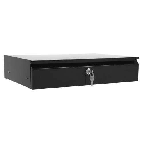 Slide Out Cabinet Drawer Pull Out Under Desk Drawer For Office With Lock Black - Picture 8 of 18
