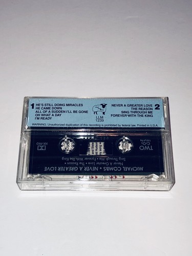 Michael Combs Never A Greater Love Gospel Christian Music Cassette 1C21 - Picture 4 of 6