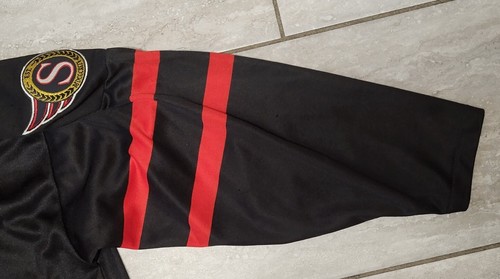 1992-93 Ottawa Senators Black Hockey Jersey, CCM Maska, Size ADULT MEDIUM - Picture 8 of 10