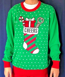 mens green christmas sweater