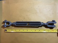 BTC Turnbuckle for Wire Rope Cable, 3/8” X 12” Over All Length Nos Made In USA