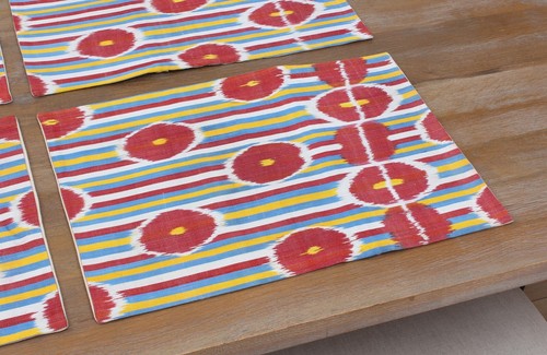 Ikat Pillow Cover Uzbek SET of 4 pcs 16.73"x23.82" Brand New Fast Shipment 16011 - Picture 14 of 24