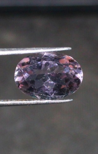 Pietra Preziosa Ametista Naturale, Taglio Ovale Ametista Sfaccettata Gemma Sciolta 5,70 Cts - Foto 2 di 3