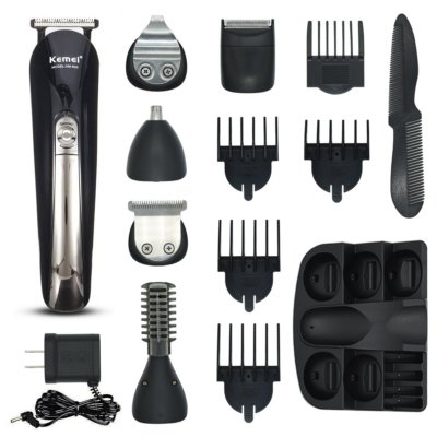 11in1 Haarschneider Rasierer Ohren Bart Nasen Trimmer Haarschneidemaschine Black