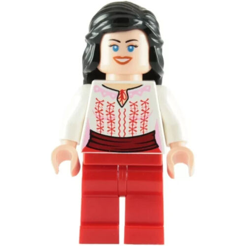 Lego Marion Ravenwood 7195 Rojo y Blanco Cairo Traje Indiana Jones Minifigura - Imagen 3 de 3