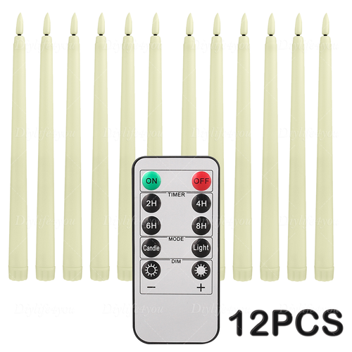 6PCS LED Flameless Taper Candles Lights Flickering Battery Operated Party Decor - Picture 29 of 32