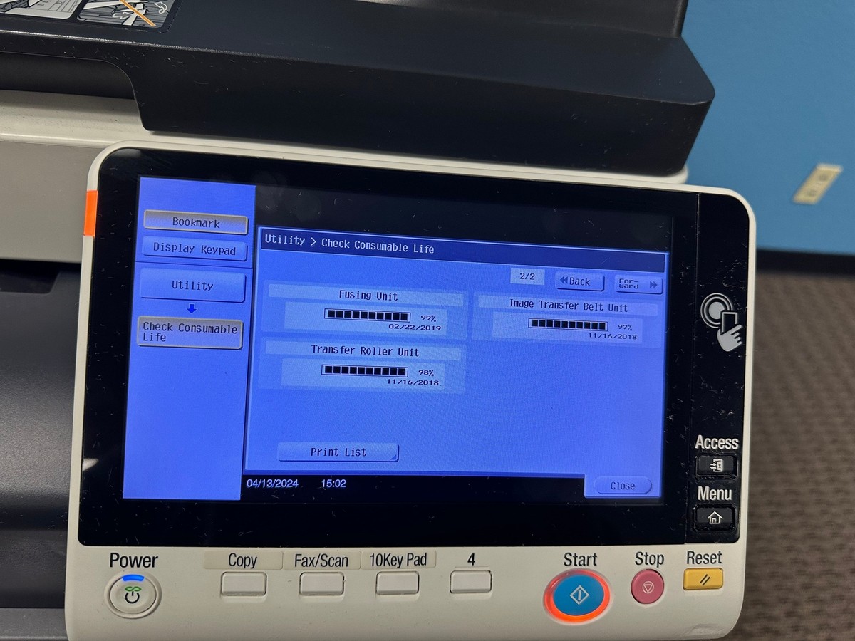 Konica Minolta Bizhub C308 Color Copier Printer Scan Fax