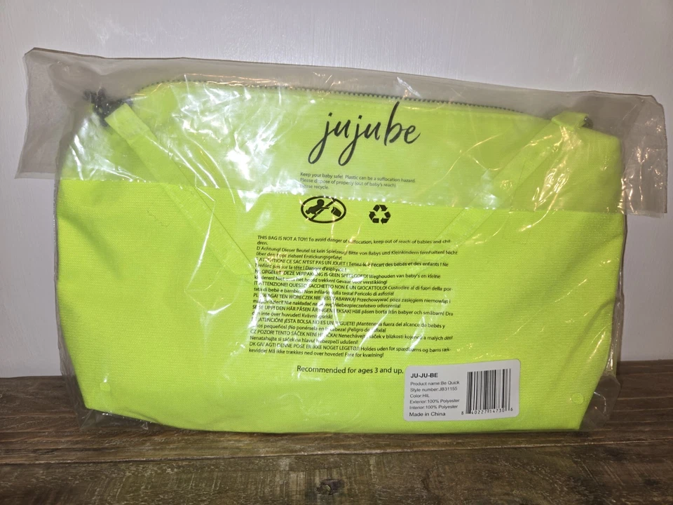 JuJuBe Be Quick Bolso de Hombro/Cartera de Muñequera, Bolsa de Pañales, Amarillo Resaltador Foto 2 de 4