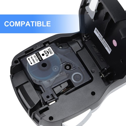 Cinta de etiquetas 5PK compatible DYMO D1 45013 blanca 12 mm DYMO Labelmanager 160 280 450 - Imagen 4 de 12