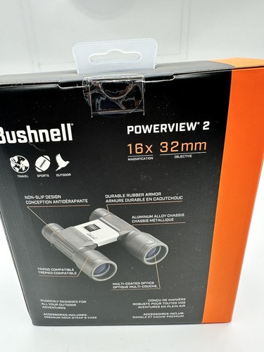 Bushnell PWV1632 PowerView 2 16x 32mm Roof Prism Binoculars Brand New Sealed - Picture 3 of 7
