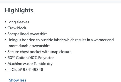 Coleman Sherpa Lined Shirt Long Sleeve Crew Black Sz Small Chest Pocket - Bild 7 von 7