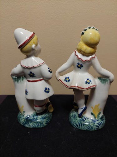 Royal Copenhagen - Alumina Jus - Girl & Boy Flower/Candle Holder 2610 / 2602 - Picture 5 of 13