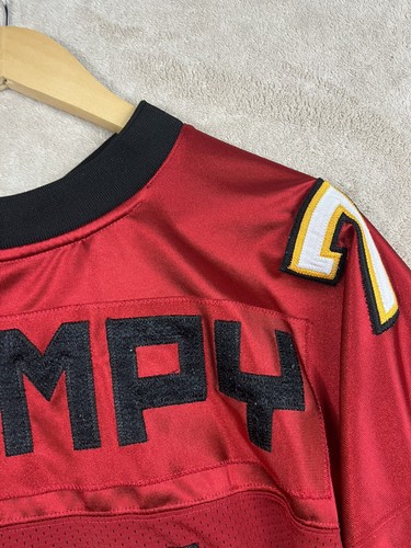 Disney Grumpy maglia lunga calcio rossa uomo taglia XXL # 7 Vintage - Foto 5 di 16