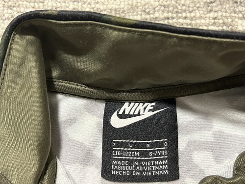 Nike Jacket Boys Large Camo Full Zip Track Jacket Training Ages 6-7 Youth Kids - Picture 6 of 11