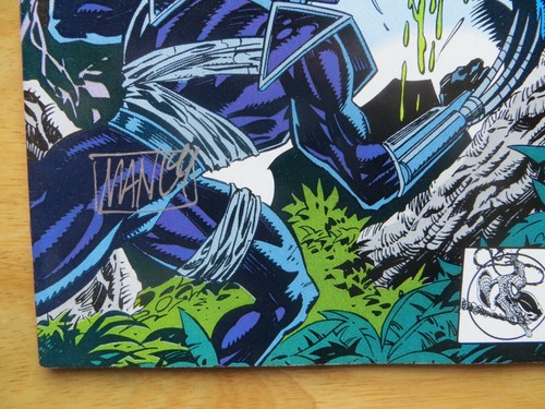 1992 DARKHAWK # 14 VENOM SIGNED 2X BY CREATORS MIKE MANLEY & DANNY FINGEROTH,POA - Picture 3 of 4
