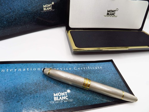 Montblanc 146 Solitaire Silver Barley fountain pen - 第 10/12 張圖片