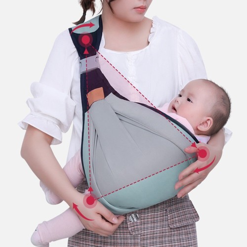 Einfaches Tragen Wrap Vordere Holding Ring Sling Baby träger Kleinkind-Träger - Bild 8 von 20