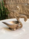 Diya Aarti Pooja Puja Brass Hindu Oil Lamp Suja Deepak Peacock Bird Shape Handle