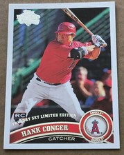 2011 Topps Diamond Anniversary Factory Set RC Hank Conger 285 Los Angeles Angels